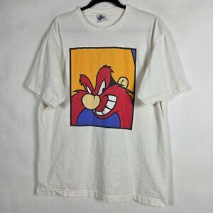 Vintage 90s Acme Clothing Yosemite Sam Looney Tunes Mens 2XL Short Sleeve Shirt